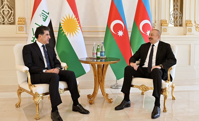 Ji Serokatiya Azerbaycanê daxuyaniya civîna Nêçîrvan Barzanî û Aliyev