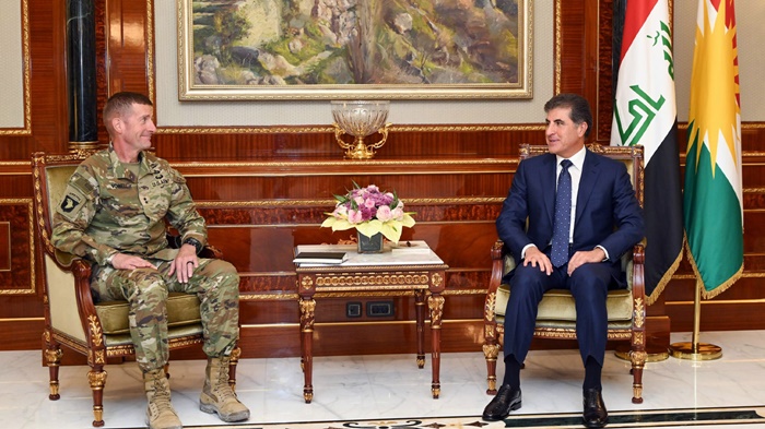 Nêçîrvan Barzanî û Fermandarê Hevpeymaniyê çend mijarên girîng gotûbêj kirin