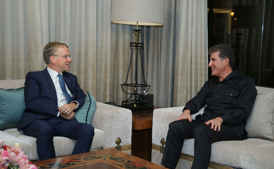 Nêçîrvan Barzanî, ligel sêwirmendê Macron civiya