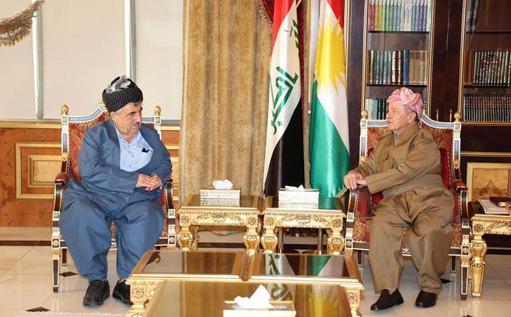 Serok Barzanî û Mihemed Hecî Mehmûd civiyan