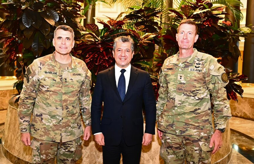 Serokwezîr Barzanî, pêswaziya fermandarên Hêzên Hevpeymaniyê kir