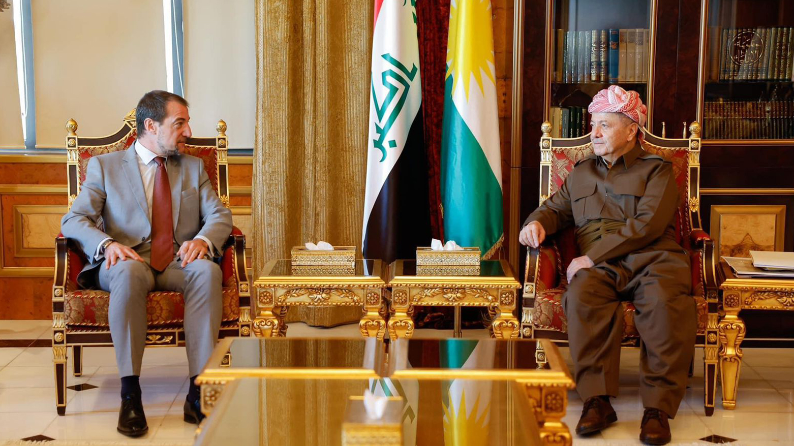 Serok Barzanî pêswaziya Balyozê Gistî yê Fransayê dike