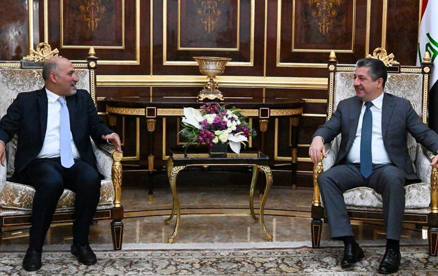 Serokwezîr Mesrûr Barzanî serokê Partiya Dahatû (siba) ya Sûriyê el-Cebra qebûl kir