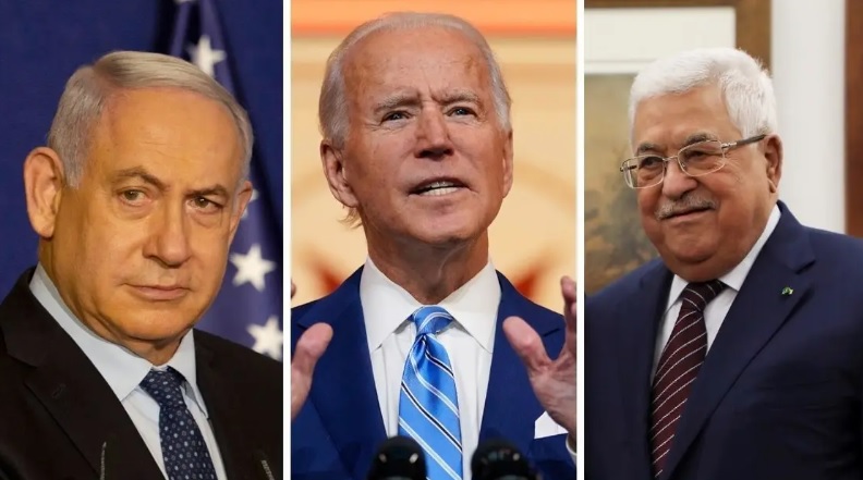 Biden bi Netanyahû û Ebas re axivî û li dijî Hemasê pistgirî da rêveberiyên Filîstîn û Îsraîlê