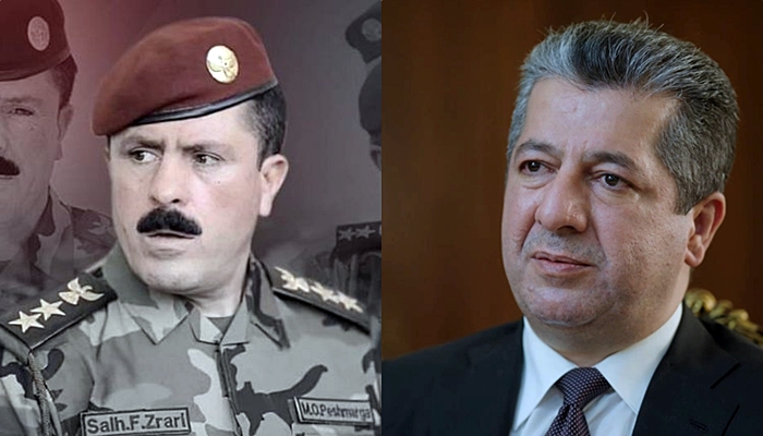 Ji Mesrûr Barzanî ji bo Pêsmergeyê Sehîd peyama sersaxiyê