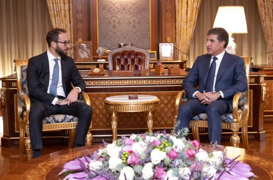 Nêçîrvan Barzanî, Konsulê Amerîkayê pêswazî kir