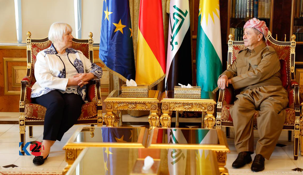 Serok Barzanî, Balyoza Almanyayê qebûl kir