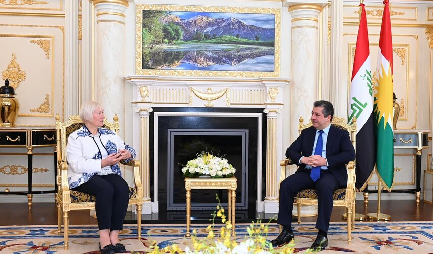 Serokwezîr Barzanî, Balyoza Almanyayê pêswazî kir