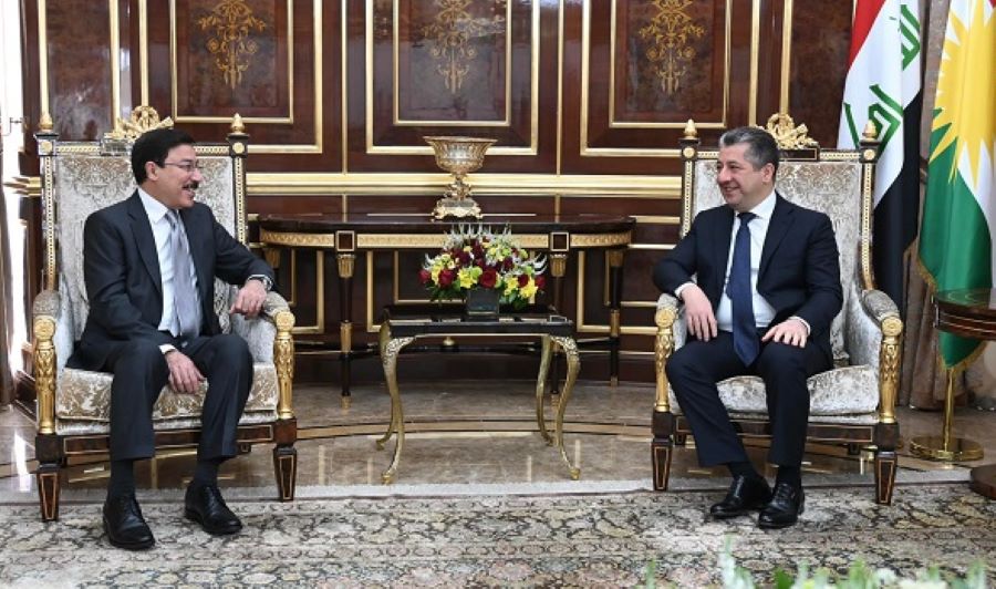 Serokwezîr Barzanî, Serokê Banka Navendî ya Iraqê pêswazî kir