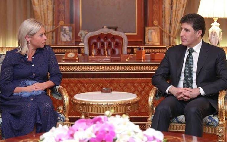 Nêçîrvan Barzanî bi seroka mîsyona Neteweyên Yekgirtî ya Iraqê bi Plasschaert re civiya