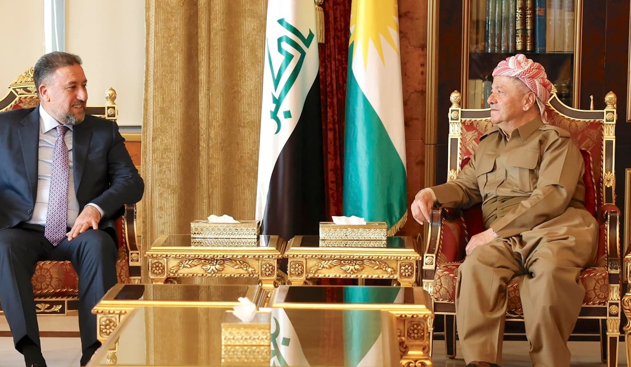 Serok Mesûd Barzanî lîderê Koalîsyona Siyade Hamis Xencer qebûl kir