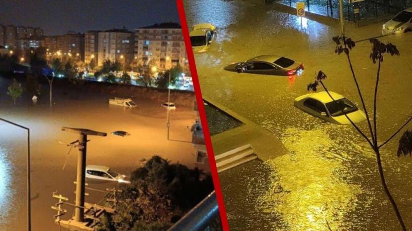 Pistî Batmanê li Çewligê jî ava baranê da ser xanî û kargehan