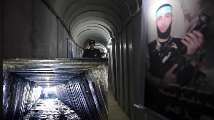 Îsraîl ji ser behrê avê pompeyî nav tunelên Hamasê dike