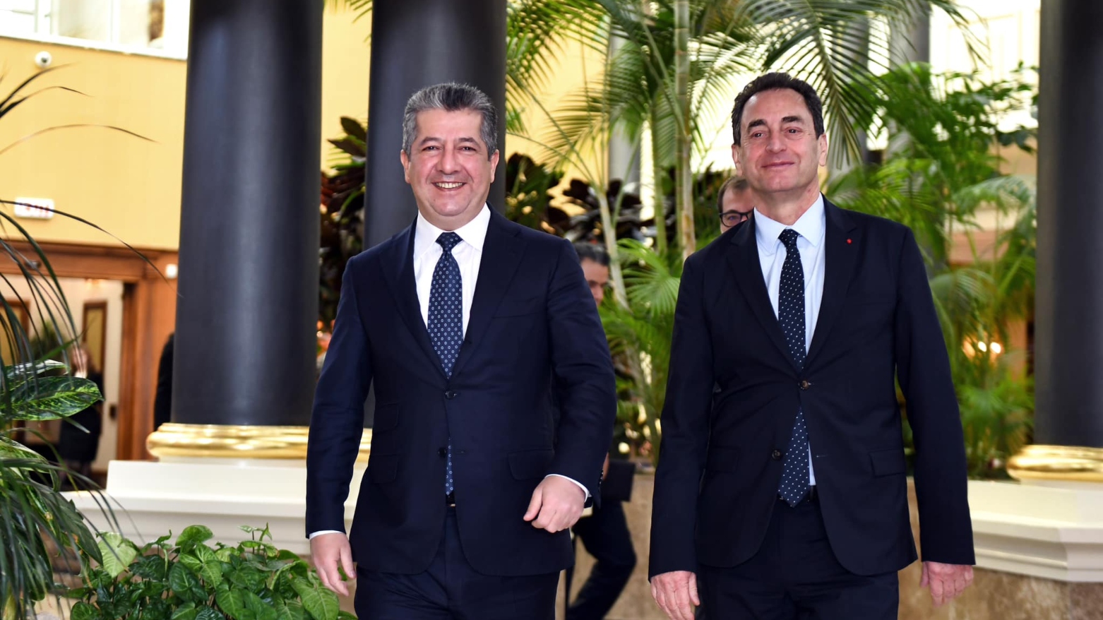 Balyozê Fransa xatir ji Serokwezîr Barzanî xwest