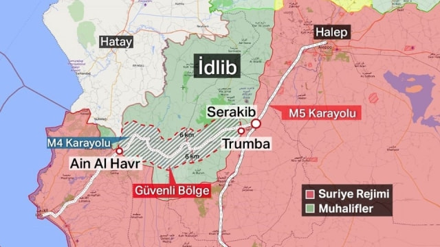 Sûriye li Idlibê êrîs kir: 5 kustî û 38 birîndar hene