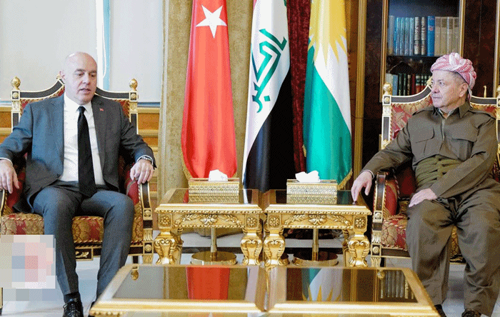 Serok Barzanî bi Balyozê Tirkiye yê Iraqê re civiya