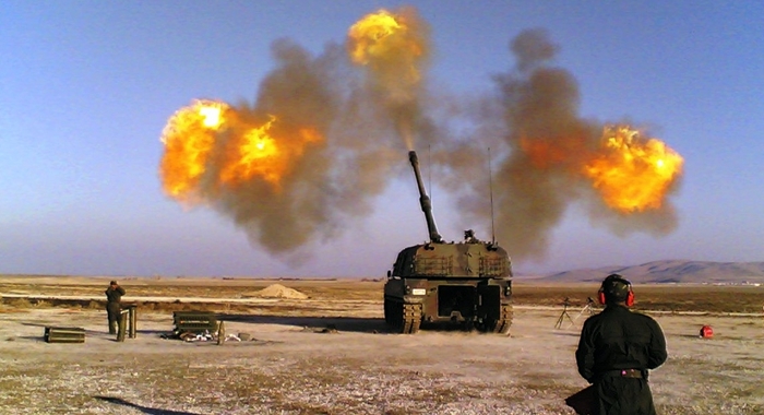 Artêsa Tirkiyê çend xalên rejîma Sûriyê topbaran kir