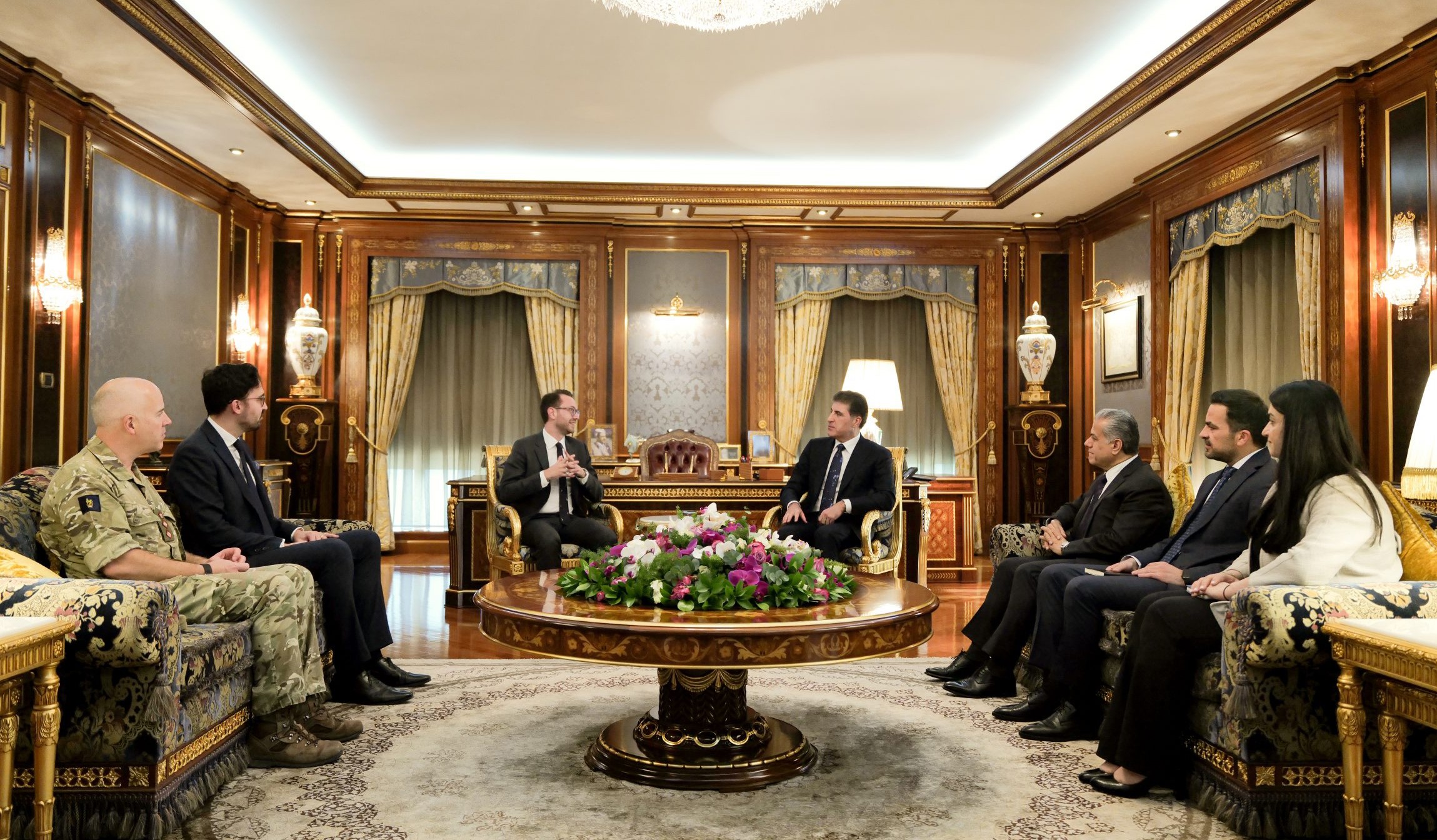 Nêçîrvan Barzanî balyozê nû yê Îngîltere Goldman qebûl kir