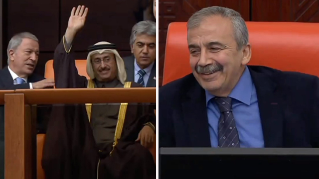 Cîgirê serokê meclisa Tirkiyê Sirri Sureya Önder bi Erebî silav da heyeta Qatarê