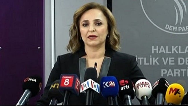 Ji Berdevka DEM Partîyê daxuyaniya namzediya Basak Demirtas a Stenbolê...