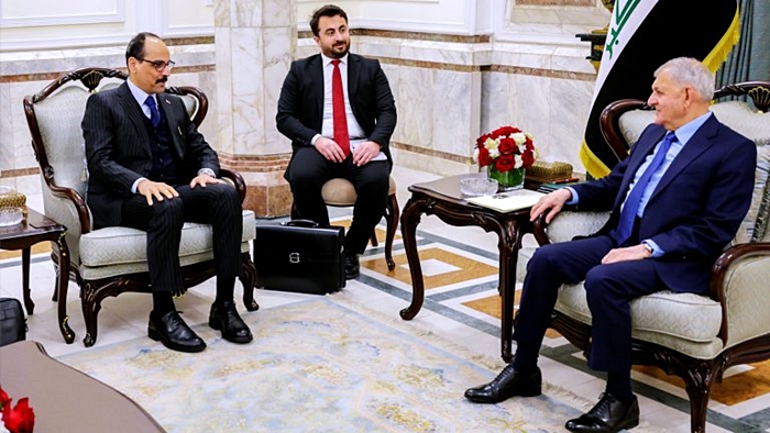 Îbrahîm Kalin û Letîf Resîd li Bexdayê civiyan: ‘Divê welatên cîran rêzê li serweriya Iraqê bigrin’