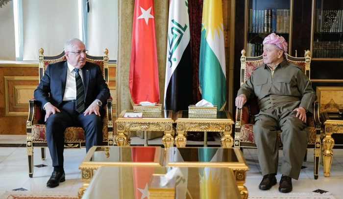 Serok Barzanî pêswazî li Wezîrê Berevaniya Tirkiyê kir