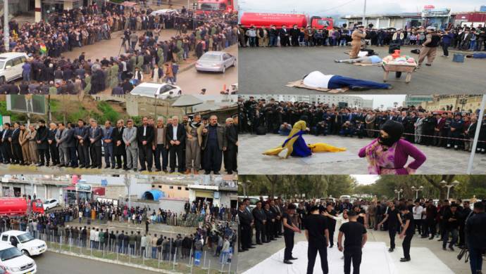 Li bajarên  Kurdistanê sehîdên Helebce hatin bibîranîn