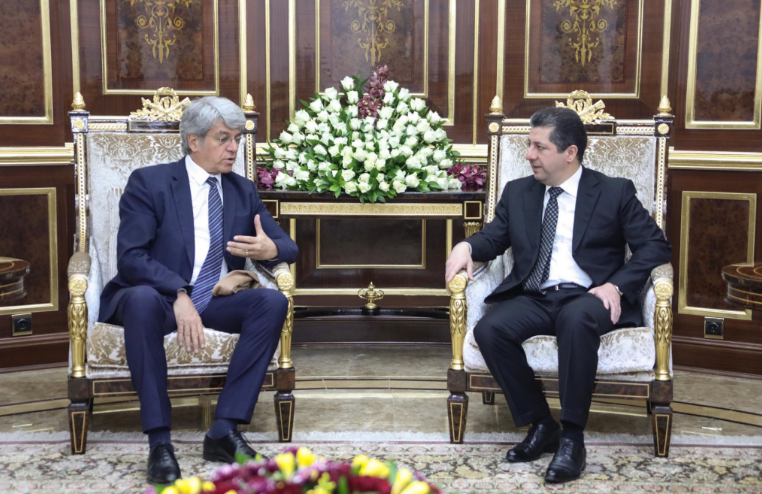 Mesrûr Barzanî bi balyozê Ermenistanê yê Îraqê re civiya