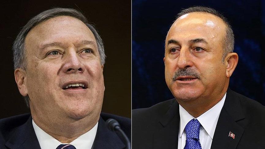 Çavusoglu bi rêya telefonê bi Pompeo re axifî