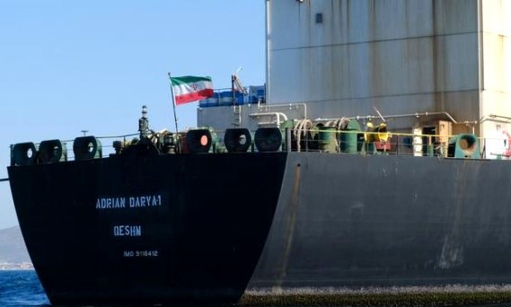 Tankêra Îranê “Adrian Derya 1” ne diyare bi ku de diçe