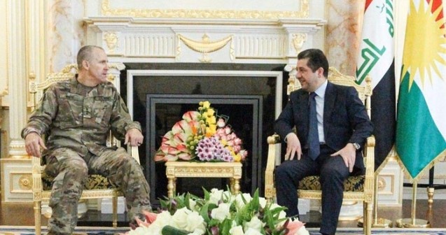 Serokwezîr Barzanî bi fermandarê koalîsyonê re civiya