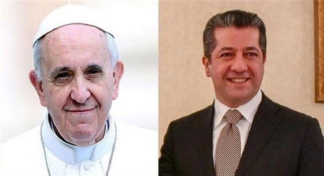 Serokwezîrê Herêma Kurdistanê bi Papa re hevdîtin dike