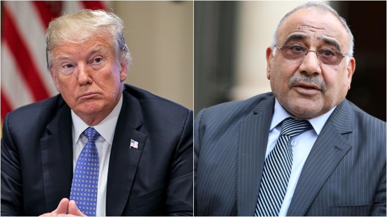 Trump û Abdulmehdî bi telefonê axifîn
