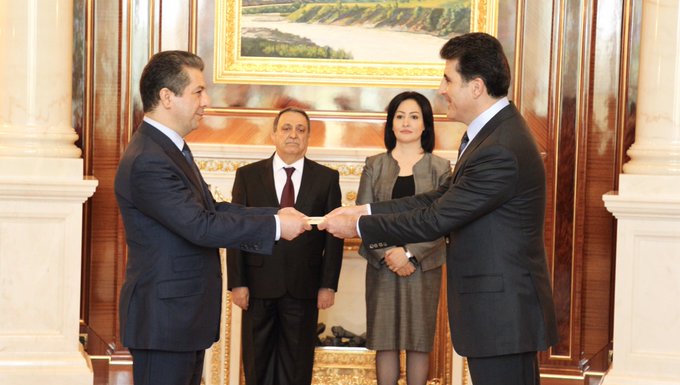 Serok Nêçîrvan Barzanî Serokwezîr Mesrûr Barzanî bo avakirina hikûmetê erkdar kir