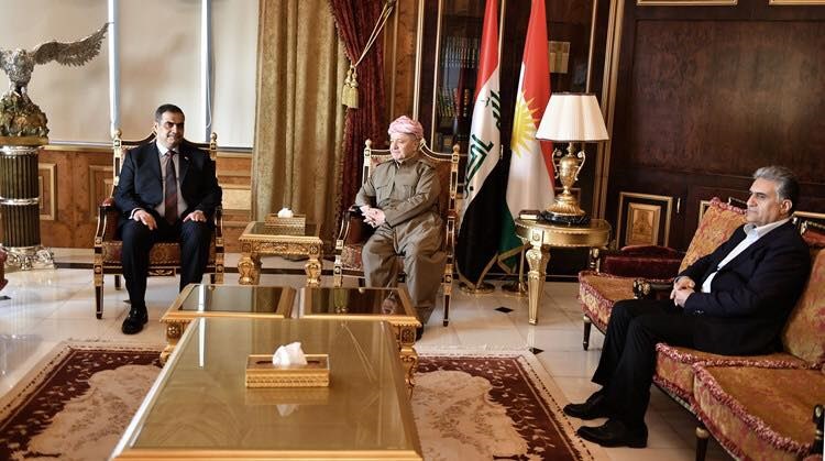 Serok Barzanî bi wezîrê bergiriyê yê Iraqê re hatin cem hev