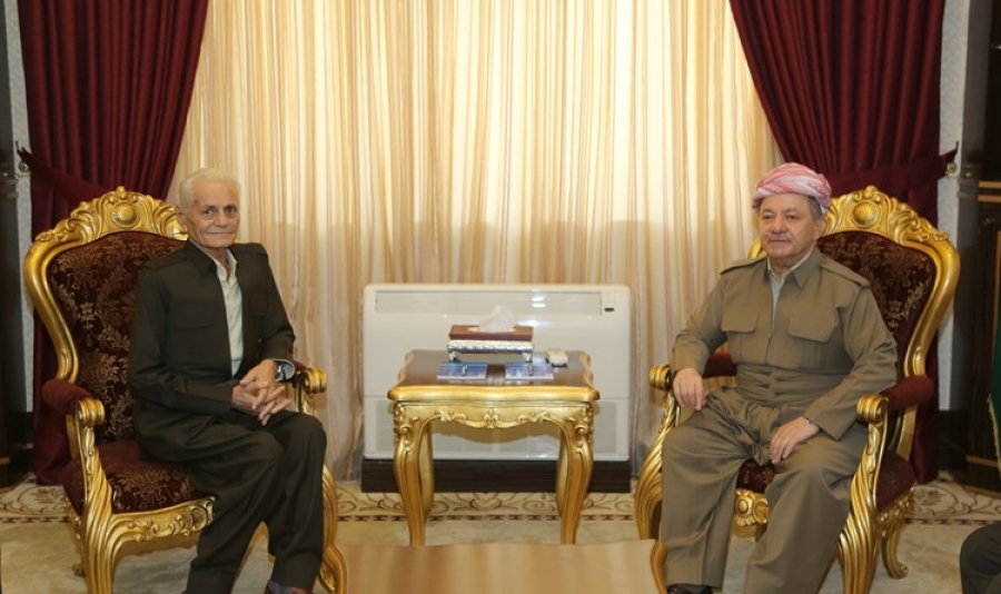 Serok Barzanî bi hunermend Enwer Sêxanî re civiya!