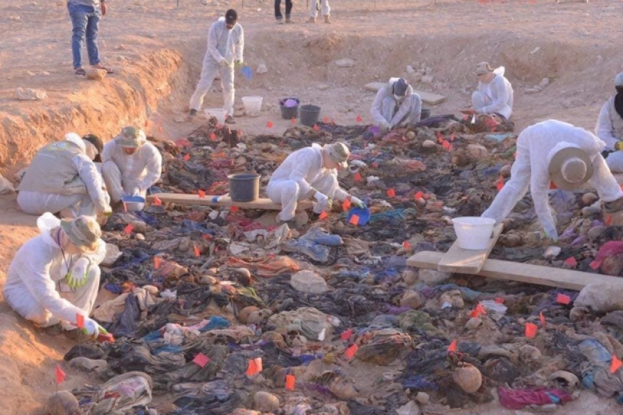 Wezareta Sehîdan û Enfalkiriyan: Di goreke bi komî de hestiyên 171 kesan hatin derxistin