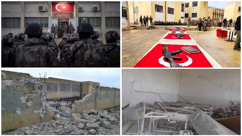 Dibistanên Efrînê bûne baregehên leskerî