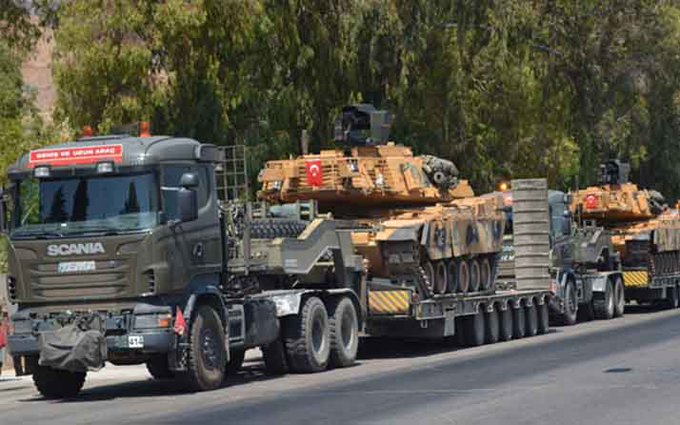 TSKê hêzeke leskerî sand ser sînorê Rojavayê Kurdistanê