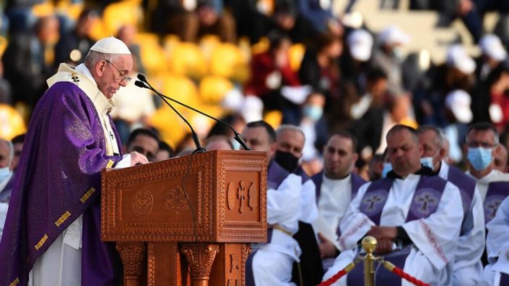 Papa ji bo êrîsa Hewlêrê Tehranê sermezar kir