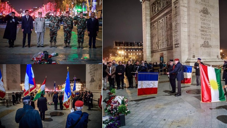 Bir ilk: Pesmerge resmi davet ile Paris'teki törene katildi