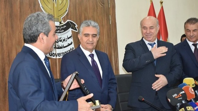 Erbil Valiligi’nde devir teslim töreni gerçeklesti