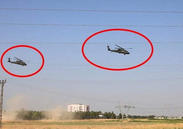 Türkiye ve ABD’den Rojava’da ortak uçus: 4 helikopter bölgede