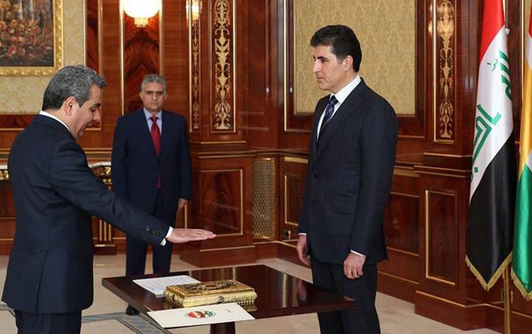 Erbil'in yeni valisi göreve basladi