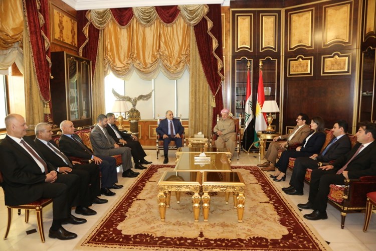 Baskan Mesud Barzani, Irakli siyasi liderlerle görüstü