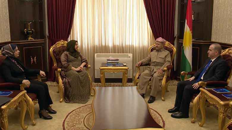 Baskan Barzani Parlamento Baskanlik heyetini agirladi