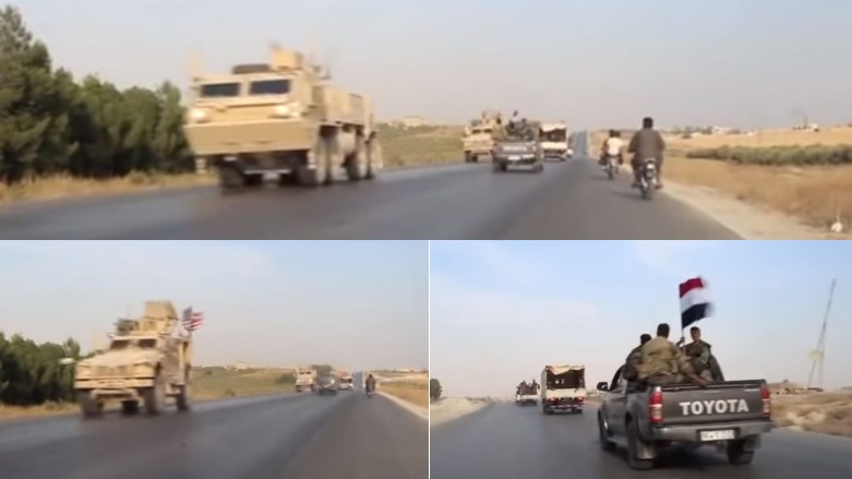 ABD ve Rejim güçleri yolda karsilasti