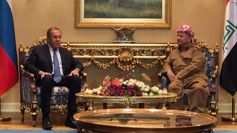 Baskan Barzani, Sergey Lavrov ile bir araya geldi