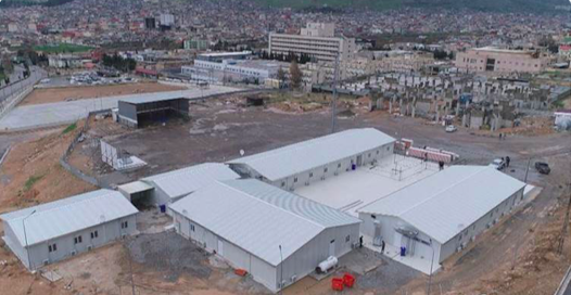 Duhok’taki koronavirüs hastanesi 7 günde insa edildi