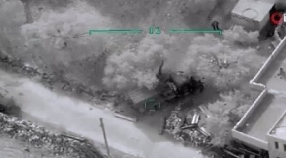 TSK, Rejim ordusunun havaalanini bombardimana tuttu